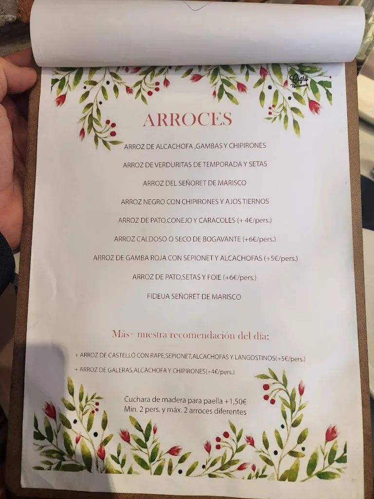 Menu_Restaurante El Cigró_Castellón de la Plana/Castelló de la Plana_image_2