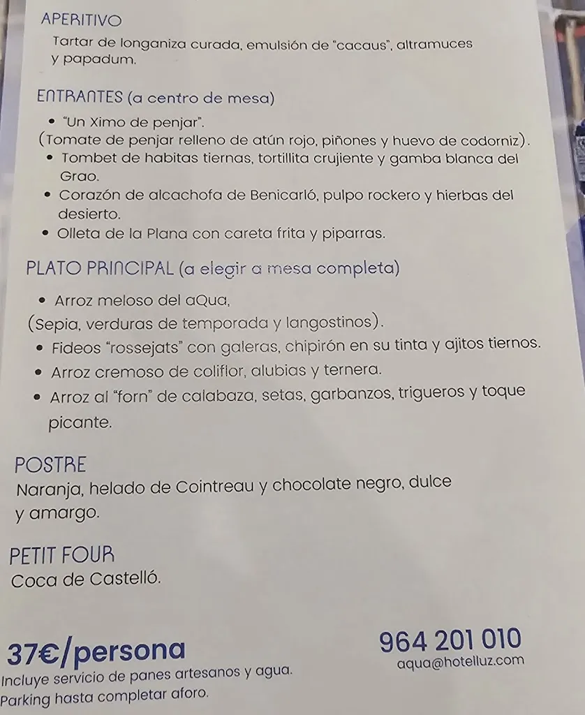 Menu_aQua Restaurante_Castellón de la Plana/Castelló de la Plana_image_1