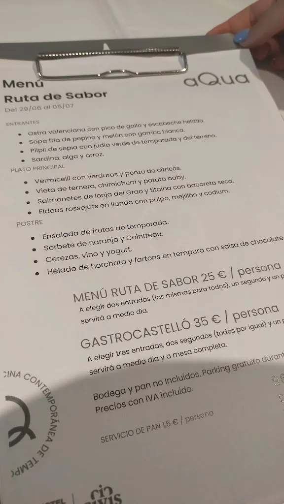 Menu_aQua Restaurante_Castellón de la Plana/Castelló de la Plana_image_4