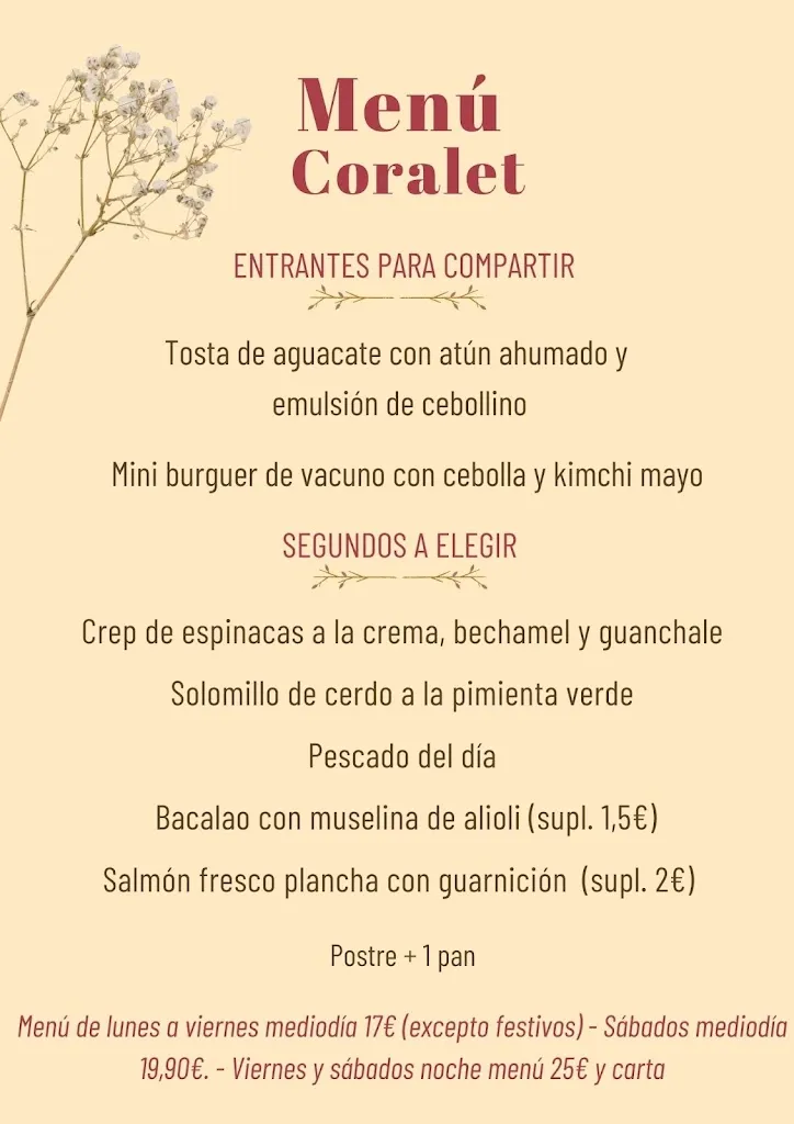 Menu_El Coralet_Castellón de la Plana/Castelló de la Plana_image_1