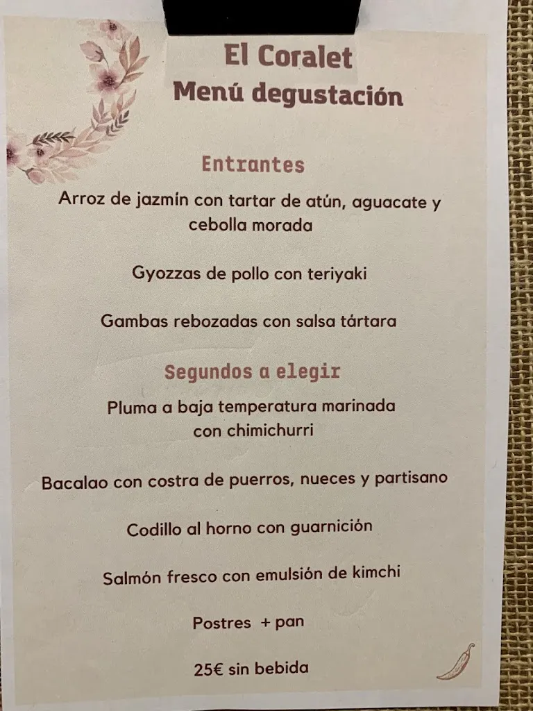 Menu_El Coralet_Castellón de la Plana/Castelló de la Plana_image_3