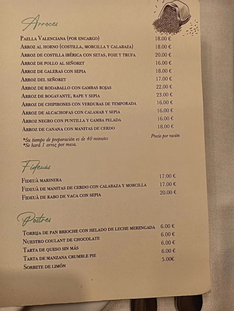 Menu_Restaurante L'Arrosseria_Castellón de la Plana/Castelló de la Plana_image_1