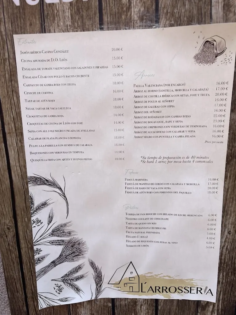 Menu_Restaurante L'Arrosseria_Castellón de la Plana/Castelló de la Plana_image_3
