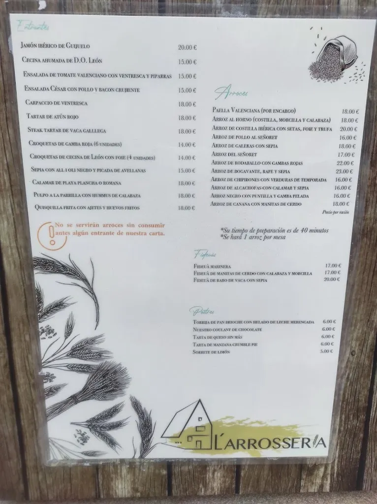 Menu_Restaurante L'Arrosseria_Castellón de la Plana/Castelló de la Plana_image_4