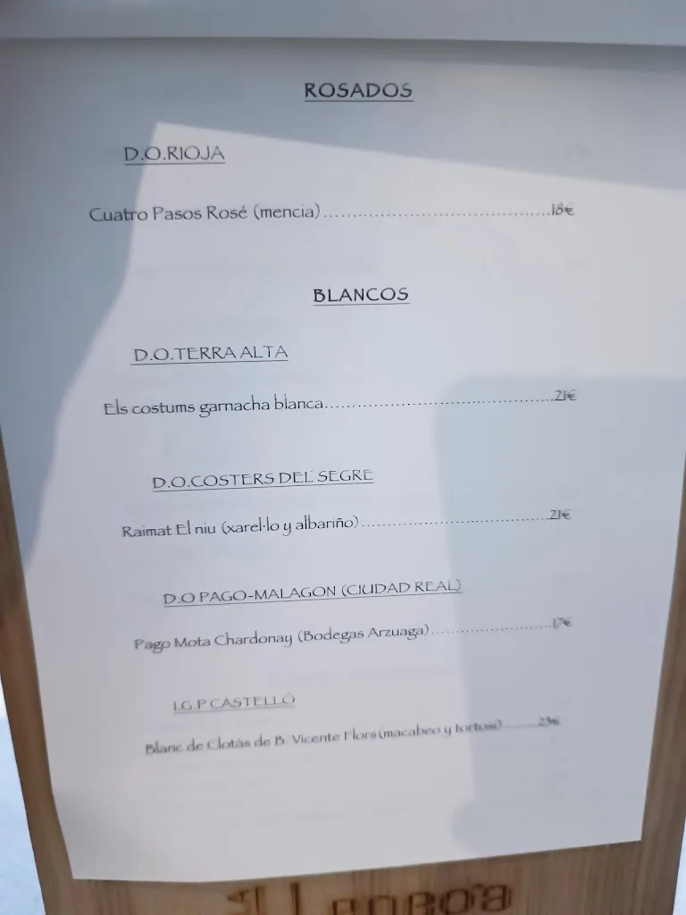 Menu_La Llenega_Castellón de la Plana/Castelló de la Plana_image_2