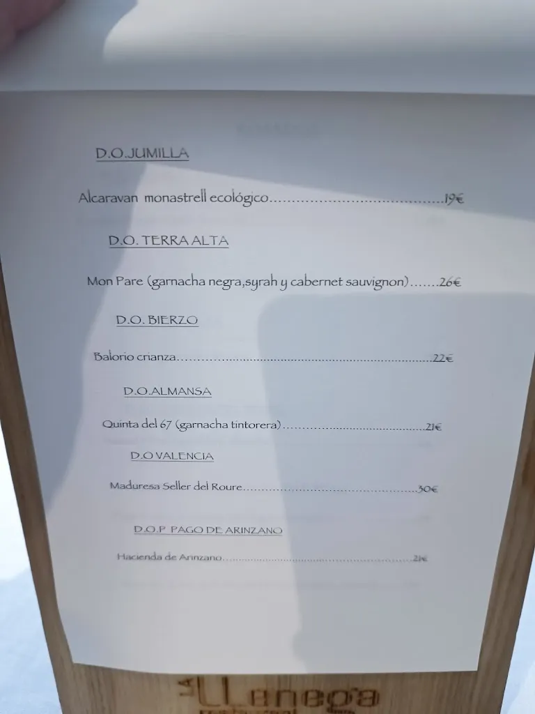 Menu_La Llenega_Castellón de la Plana/Castelló de la Plana_image_3