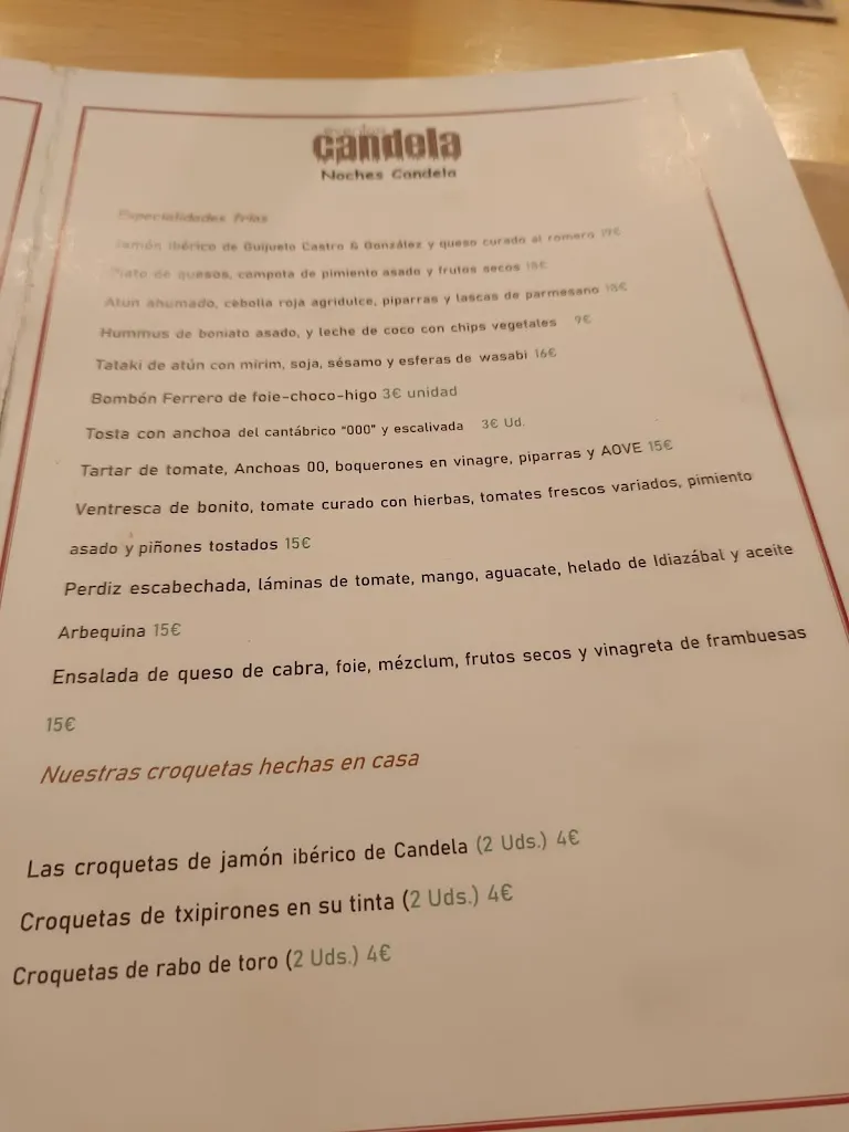 Menu_Restaurante Candela_Castellón de la Plana/Castelló de la Plana_immagine_4