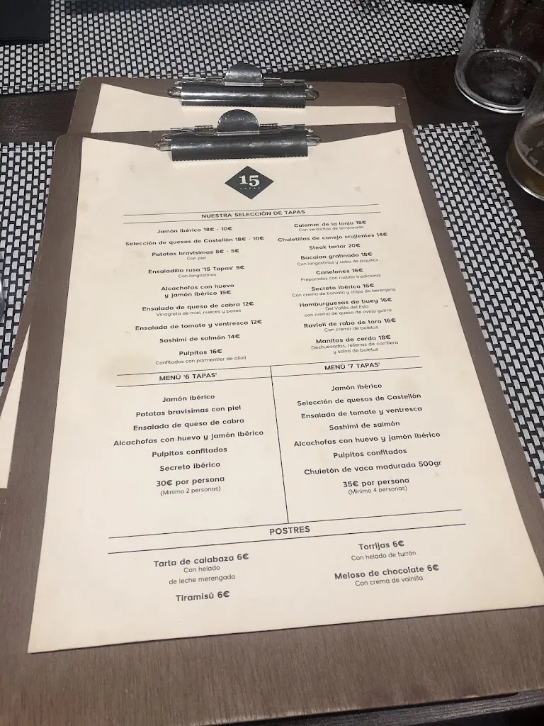Menu_15 Tapas_Castellón de la Plana/Castelló de la Plana_image_2