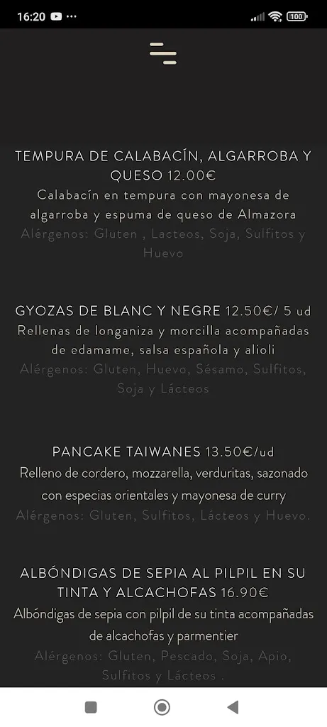 Menu_Restaurante Suglagu_Castellón de la Plana/Castelló de la Plana_image_1