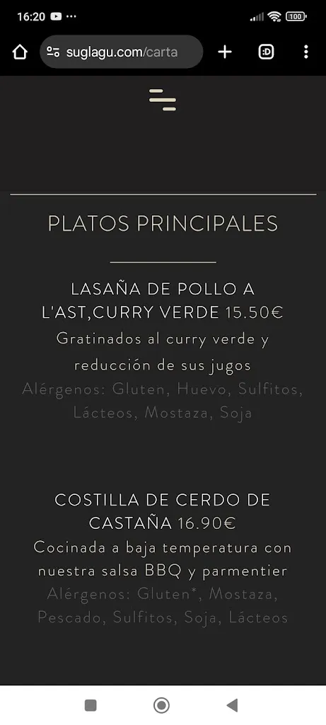 Menu_Restaurante Suglagu_Castellón de la Plana/Castelló de la Plana_image_3