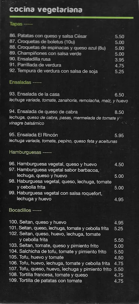 Menu_El Rincón Del Bocata_Castellón de la Plana/Castelló de la Plana_image_2
