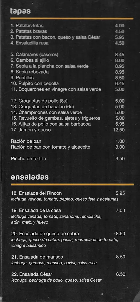 Menu_El Rincón Del Bocata_Castellón de la Plana/Castelló de la Plana_image_4