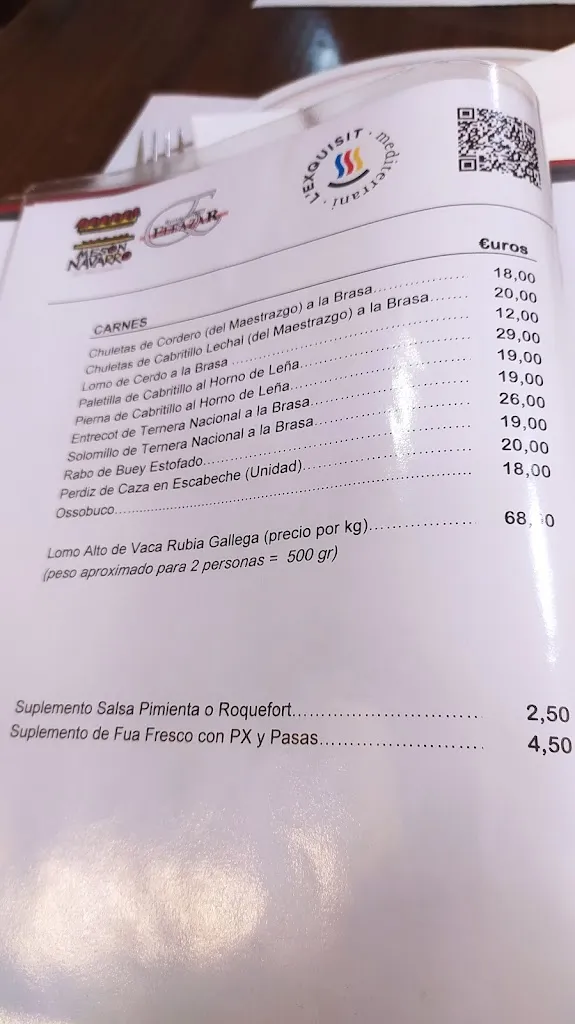 Menu_Restaurante Eleazar - Grupo Meson Navarro_Castellón de la Plana/Castelló de la Plana_image_1