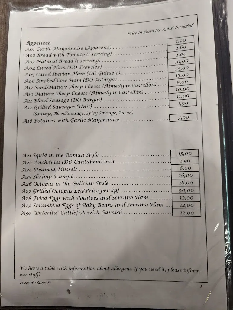 Menu_Restaurante Eleazar - Grupo Meson Navarro_Castellón de la Plana/Castelló de la Plana_image_4