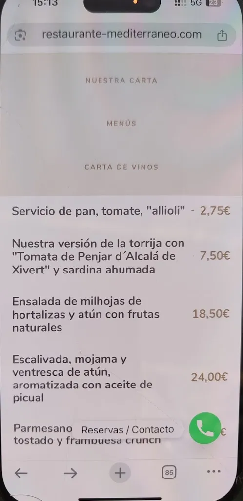 Menu_Restaurant Mediterráneo_Geldo_image_1