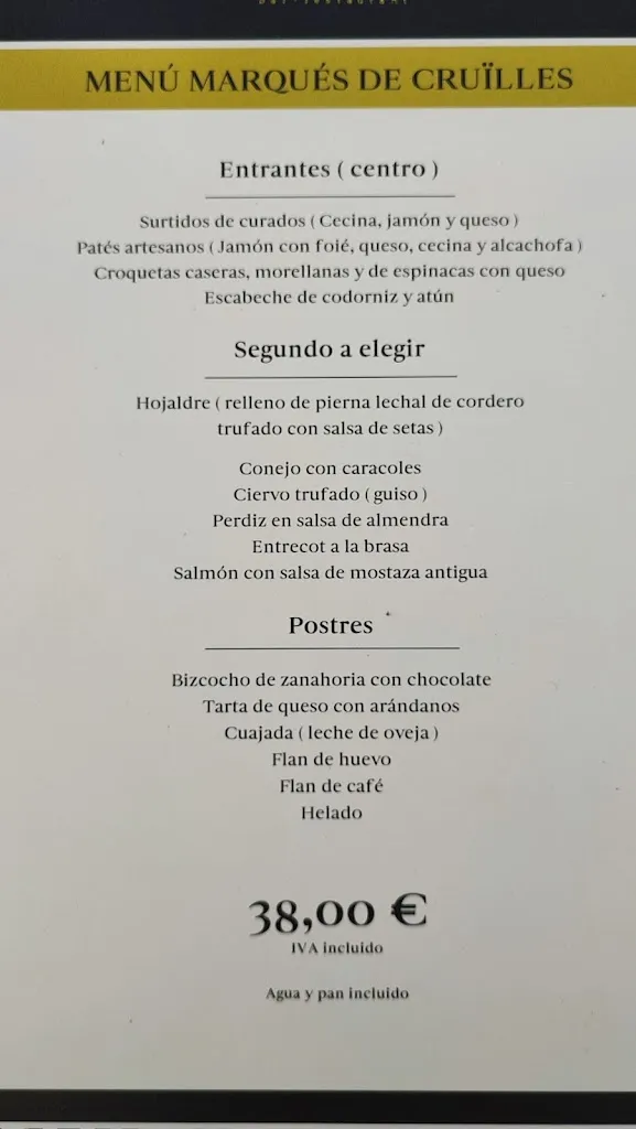 Menu_Marquès de Cruïlles_Morella_image_1