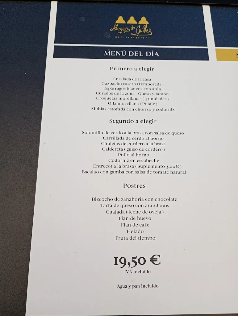 Menu_Marquès de Cruïlles_Morella_image_3