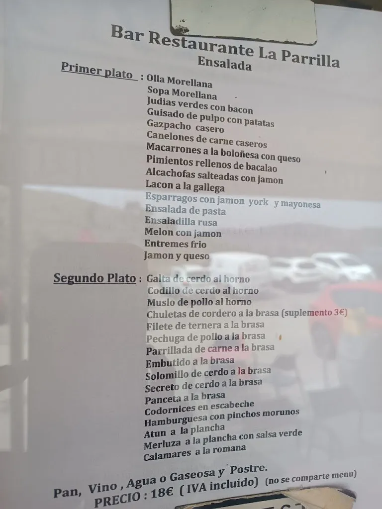 Menu_La Parrilla El Rincón_Morella_image_4