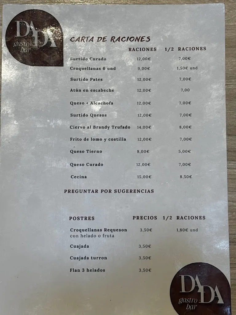 Menu_Gastrobar Dada_Morella_image_1