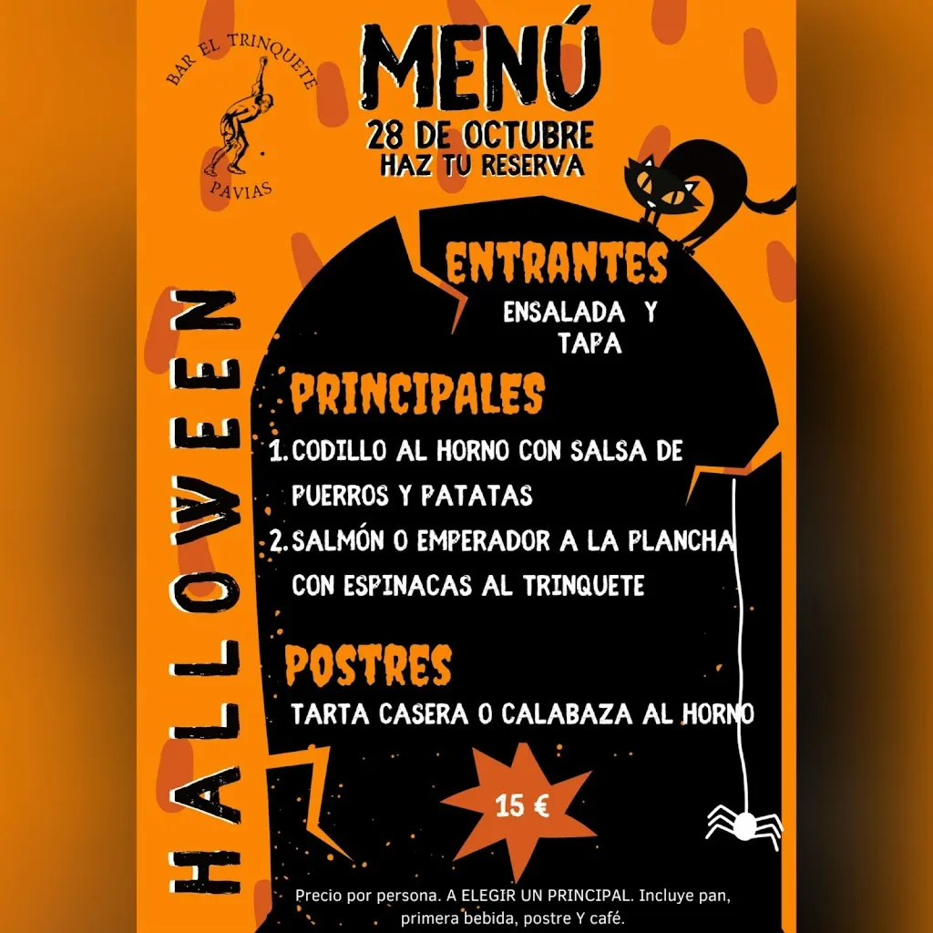 Menu_Bar El Trinquete_Pavías_image_3