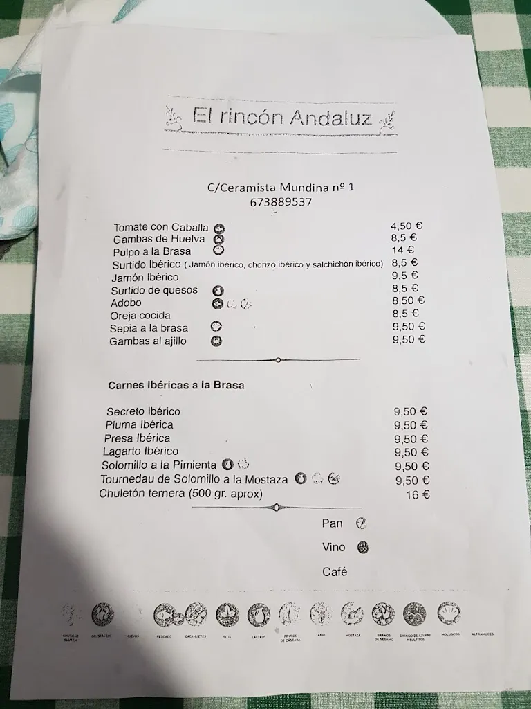 Menu_Restaurante El Rincón Andaluz_Onda_image_1