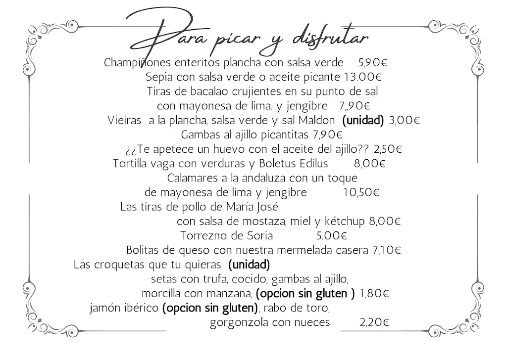 Menu_Bar -Restaurante Dónde María José_Onda_image_2