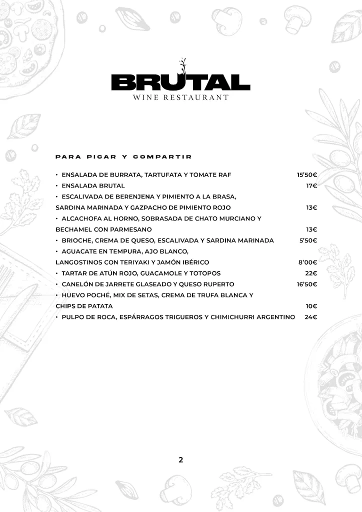 Menu_Brutal Wine Restaurant_Fuente-Álamo_image_2