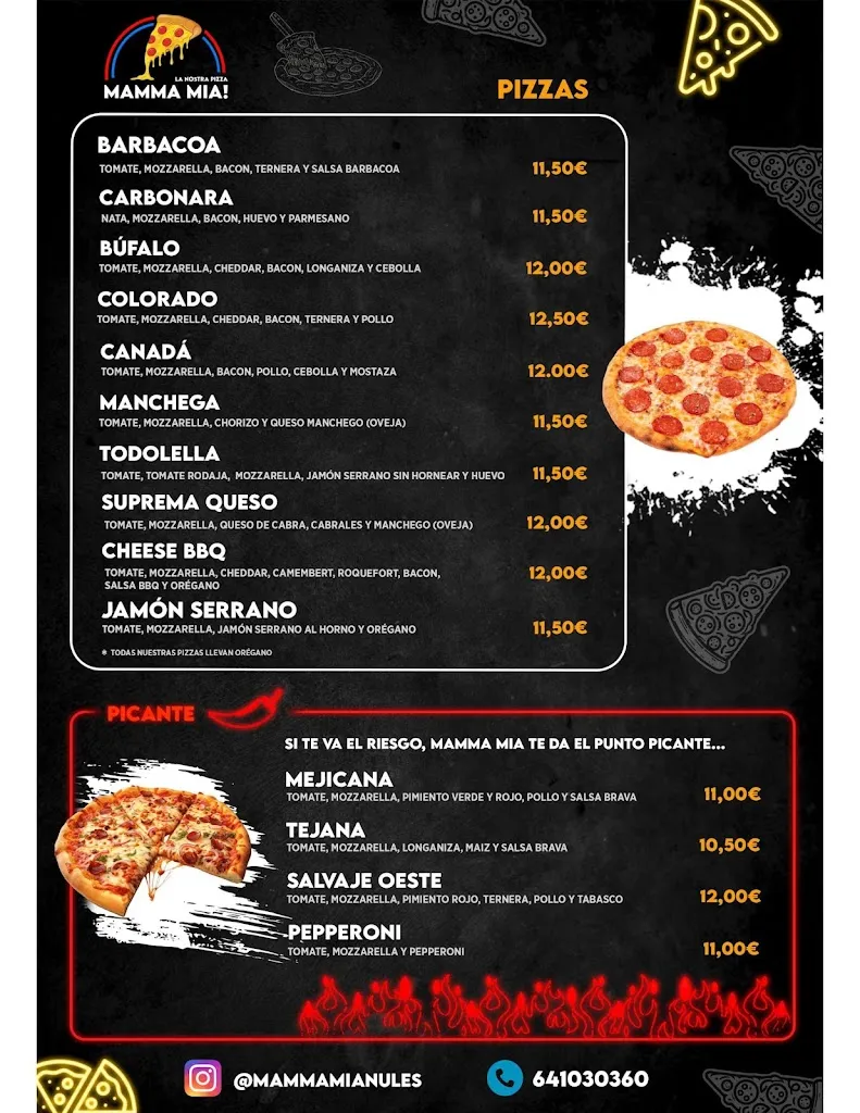 Menu_MAMMA MIA La Nostra Pizza_Nules_image_3
