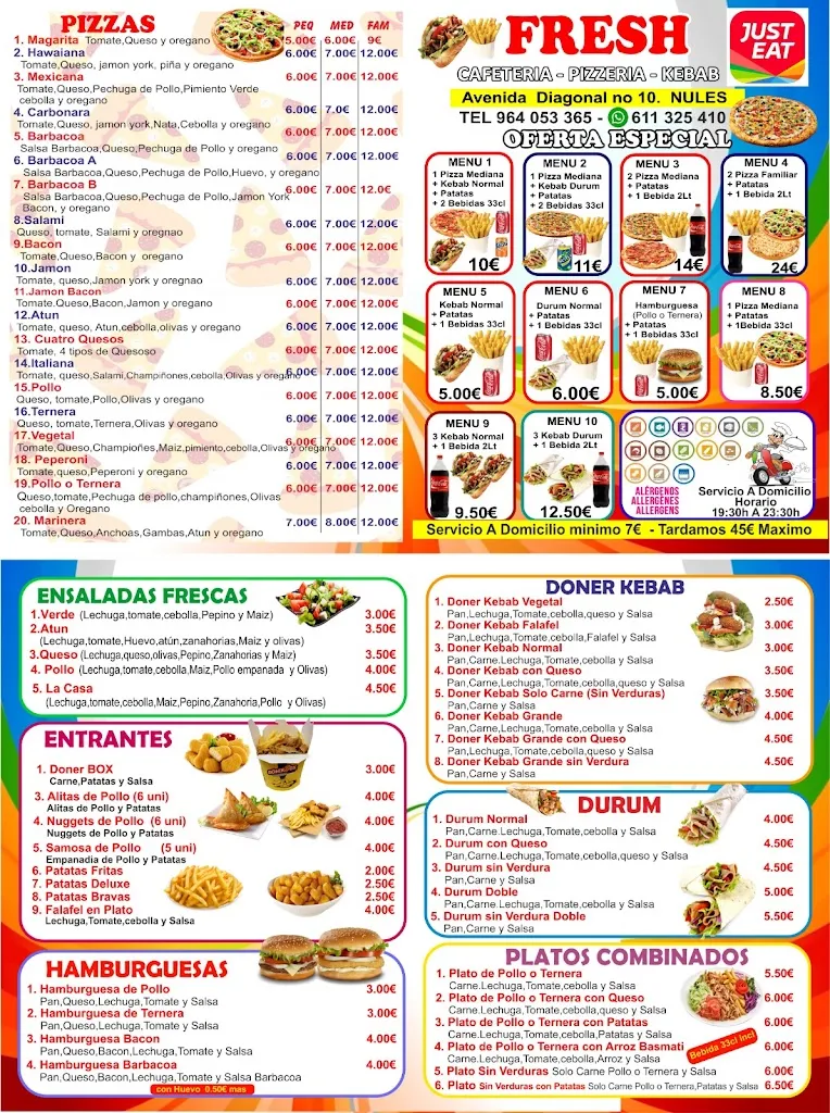Menu_Fresh doner kebab_Nules_image_1