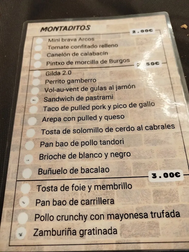 Menu_Los arcos tapas_Nules_image_2