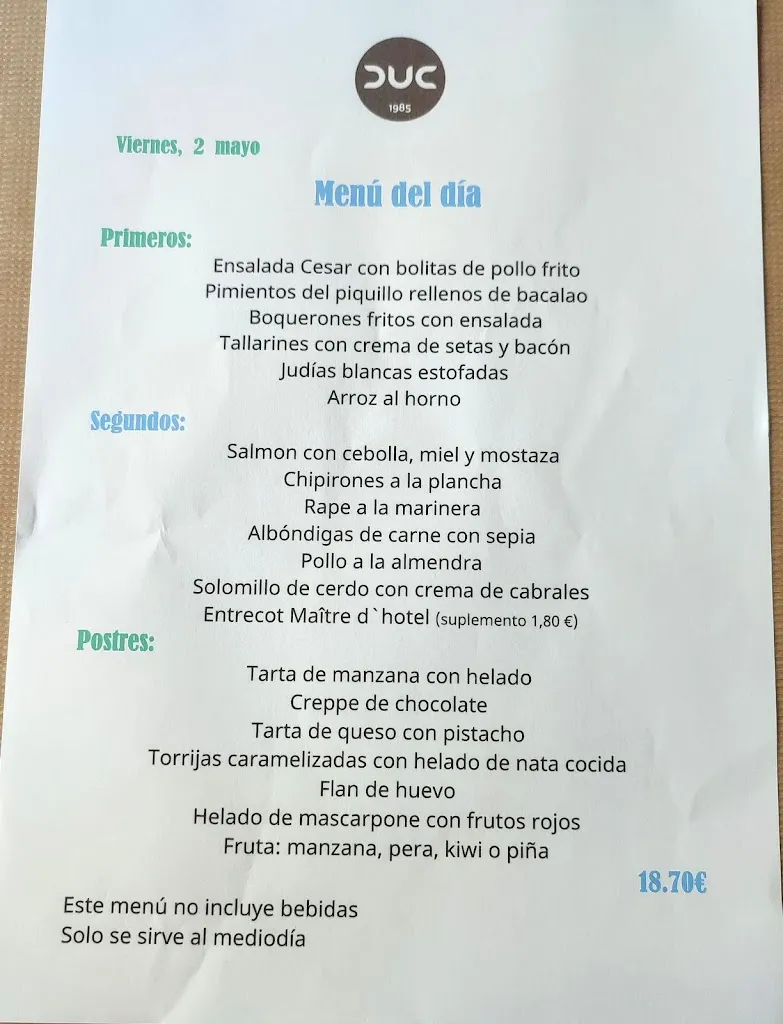 Menu_Restaurante Duc_Moncofa_immagine_1