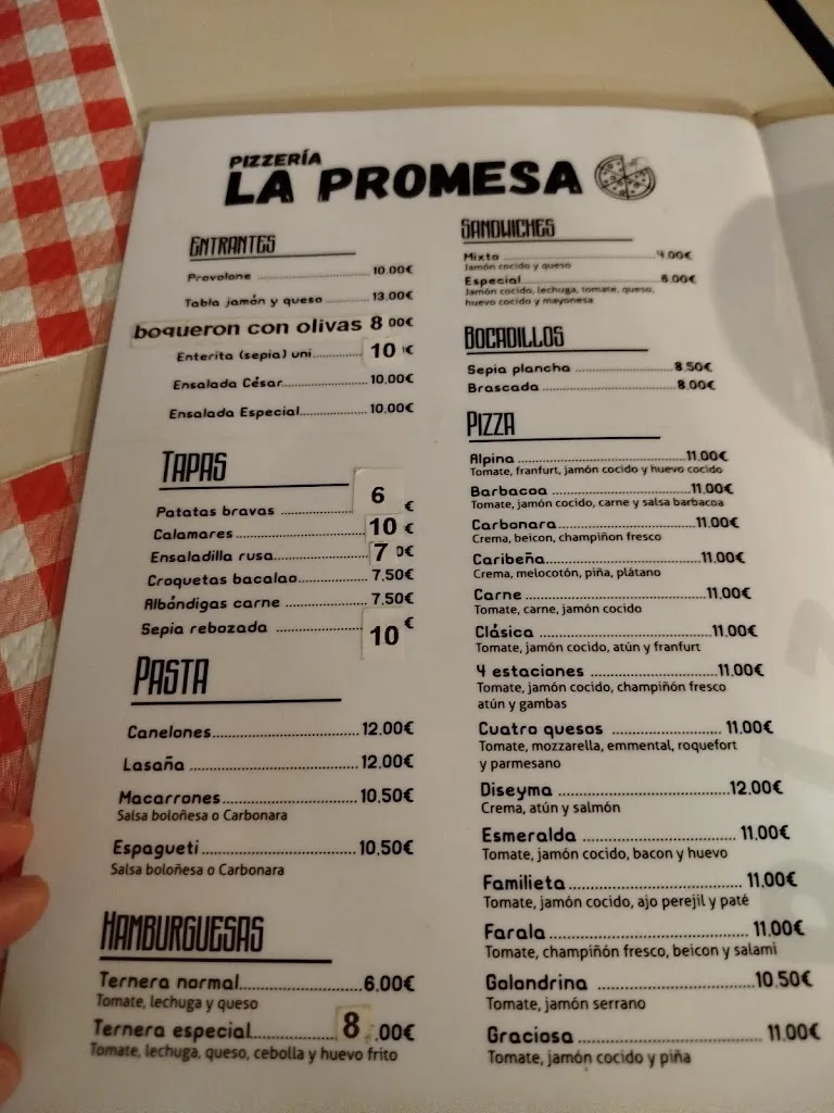 Menu_Pizzeria La promesa_Moncofa_image_1