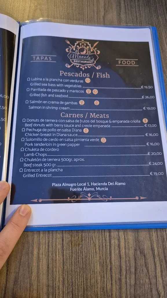 Menu_Manolo's Restaurante_Fuente-Álamo_image_4
