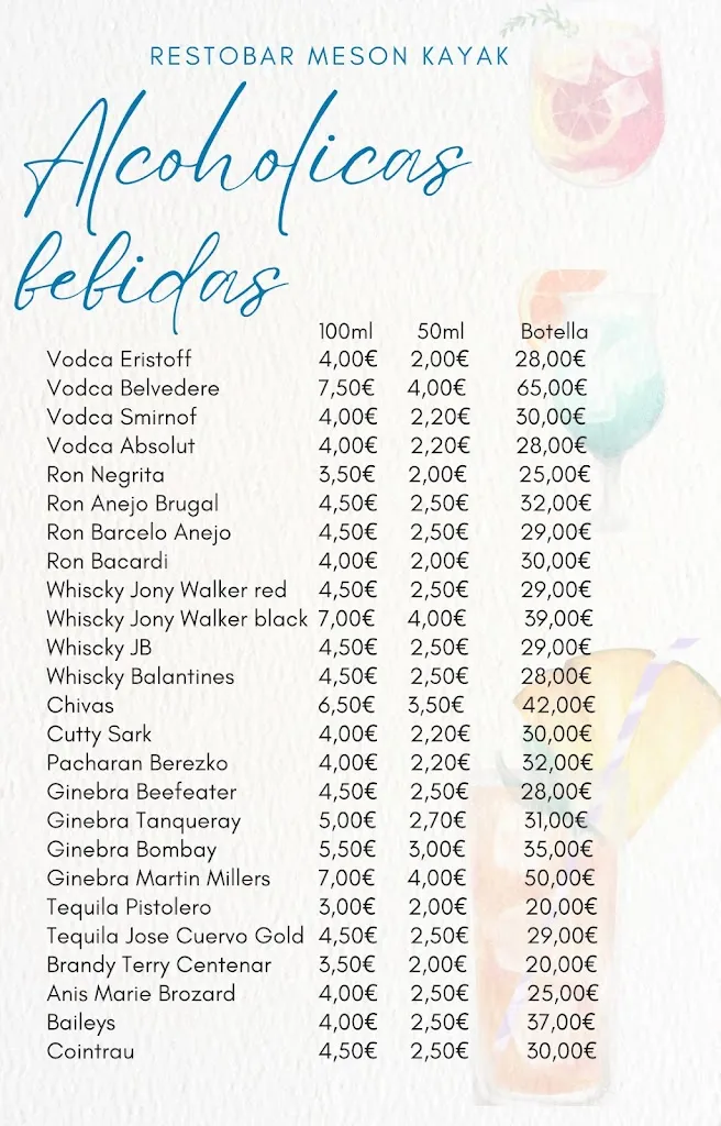 Menu_Restaurante Kayak_Oropesa del Mar/Orpesa_image_1