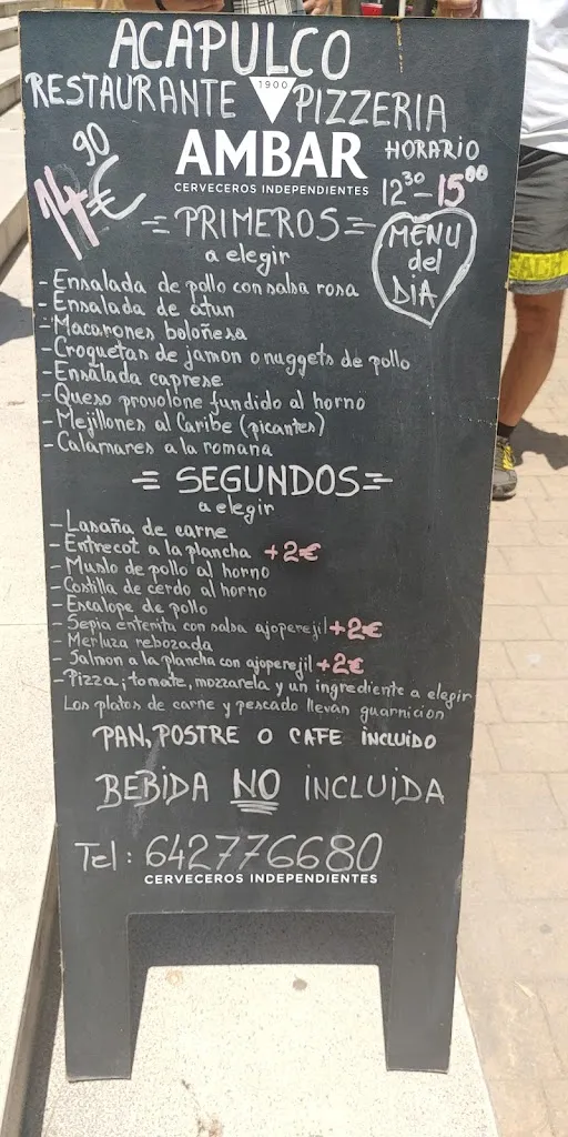 Menu_Pizzeria Restaurante Acapulco,Marina D'Or,oropesa del mar, Marina d'or_Oropesa del Mar/Orpesa_image_2