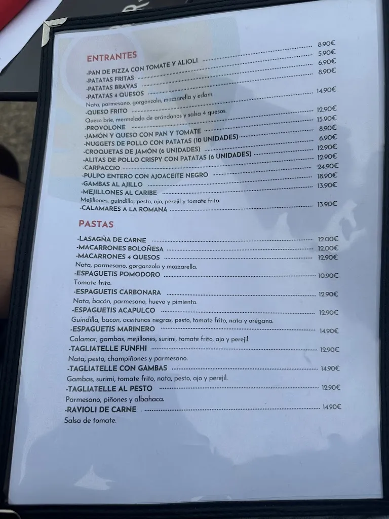 Menu_Pizzeria Restaurante Acapulco,Marina D'Or,oropesa del mar, Marina d'or_Oropesa del Mar/Orpesa_image_4