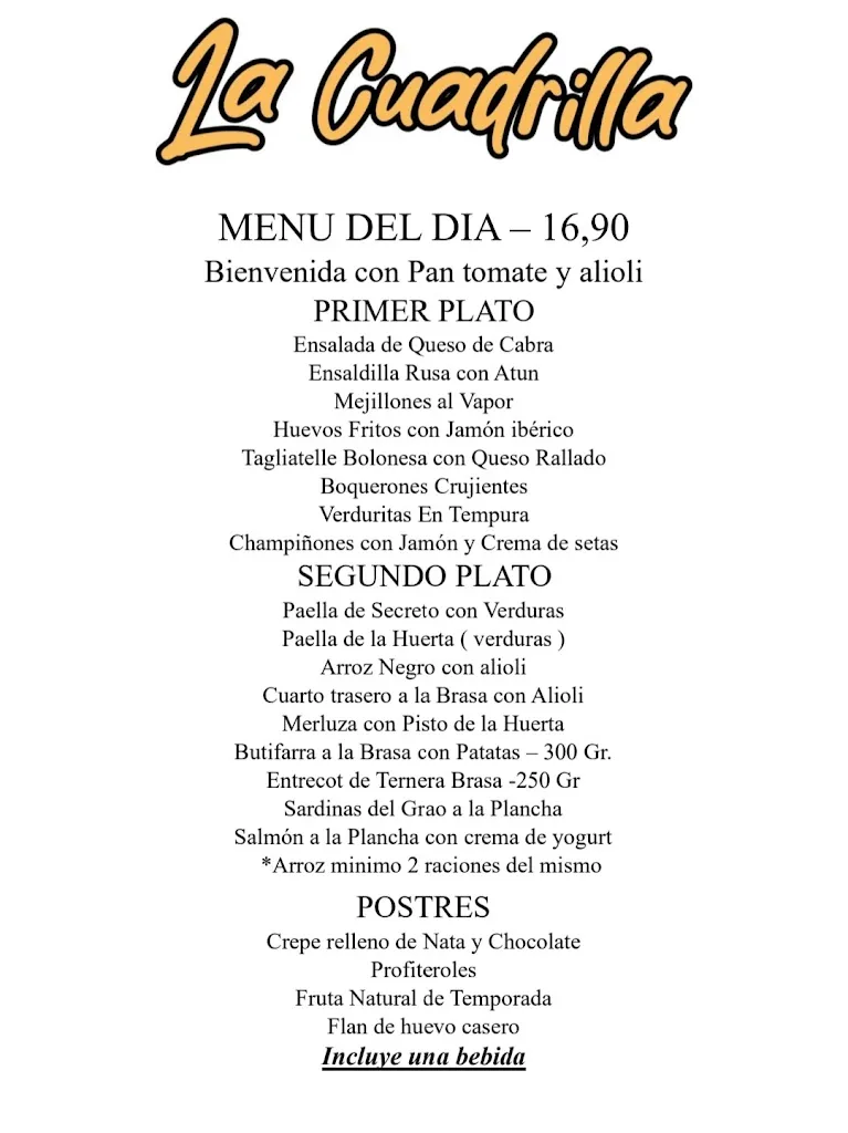 Menu_Restaurante La Cuadrilla_Oropesa del Mar/Orpesa_image_2
