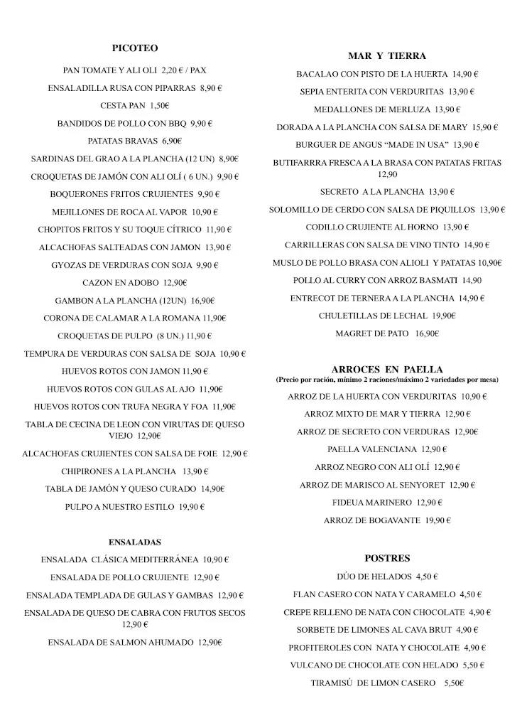 Menu_Restaurante La Cuadrilla_Oropesa del Mar/Orpesa_image_4