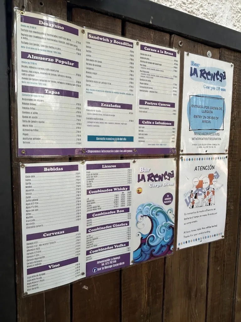 Menu_Bar la renega carpediem_Oropesa del Mar/Orpesa_image_3