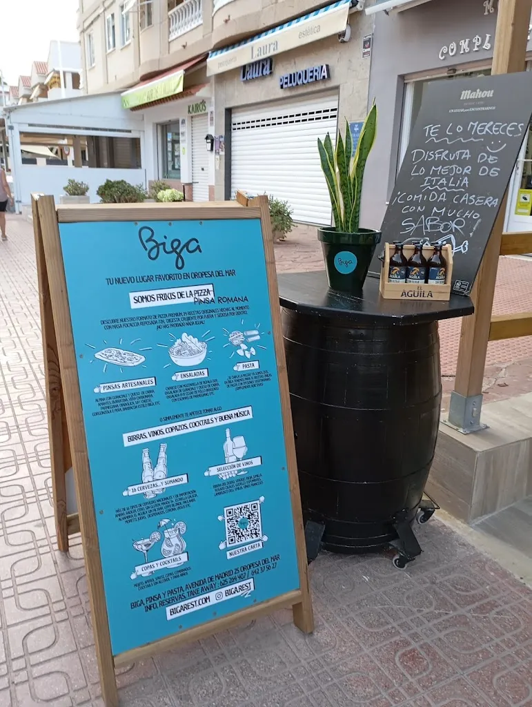 Menu_Biga, Pinsería y Gastrobar Italiano_Oropesa del Mar/Orpesa_immagine_2