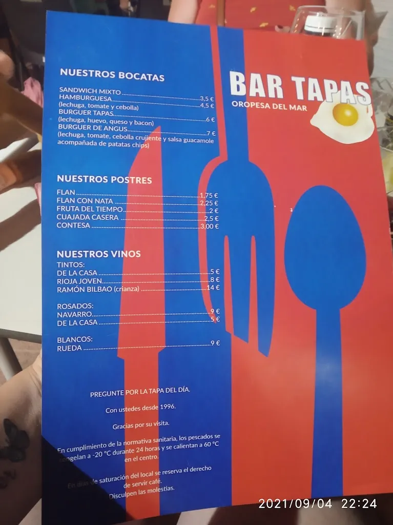 Menu_BAR TAPAS_Oropesa del Mar/Orpesa_image_3
