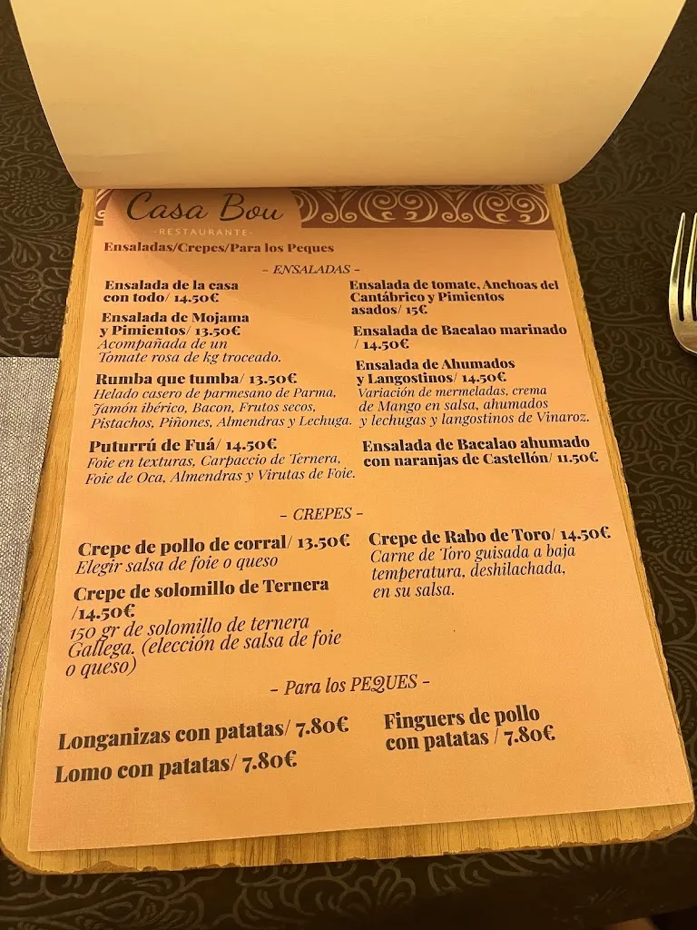 Menu_Casa Bou_Sant Joan de Moró_image_1