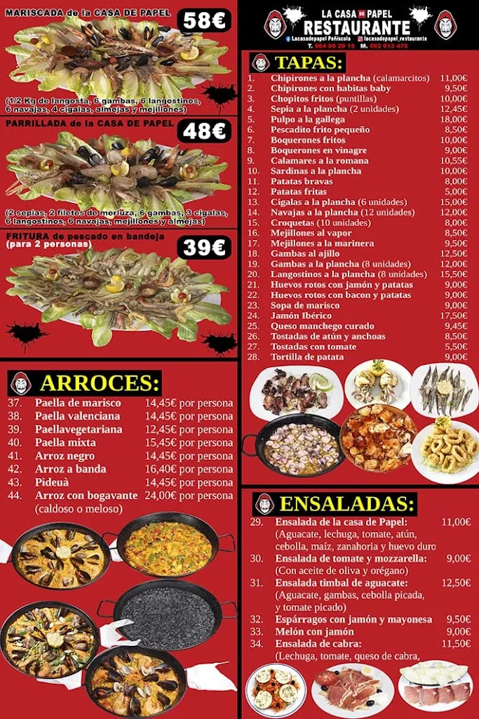 Menu_La Casa de Papel_Peníscola/Peñíscola_image_2