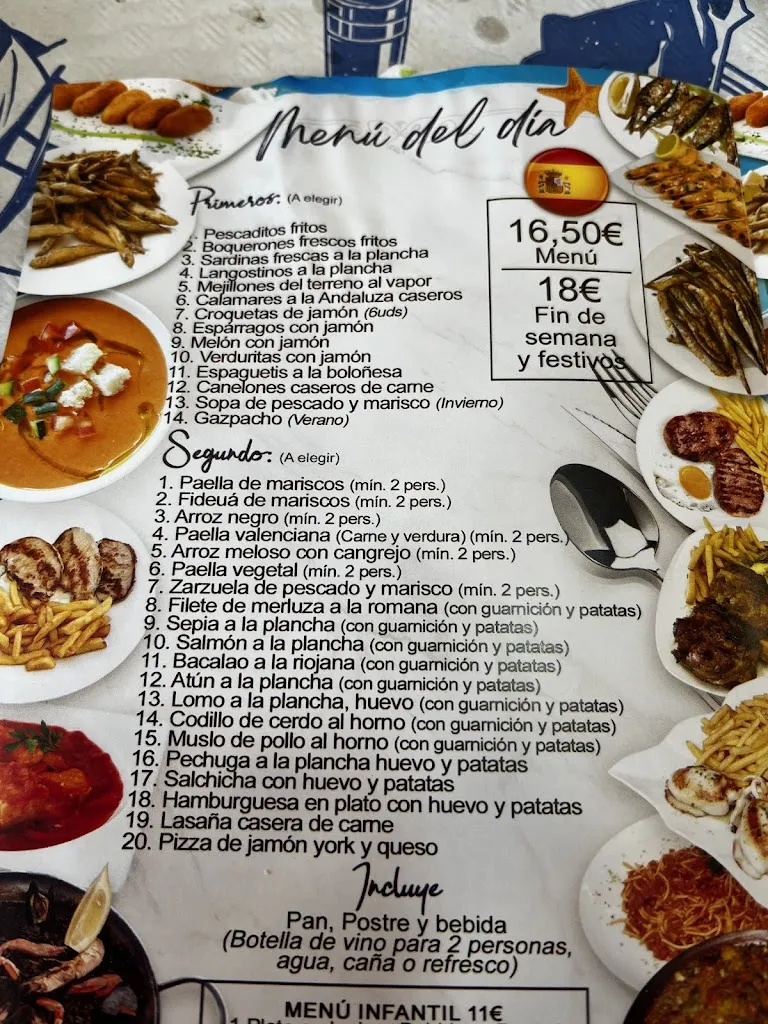 Menü_La Perla del mar Peniscola_Peníscola/Peñíscola_Bild_1