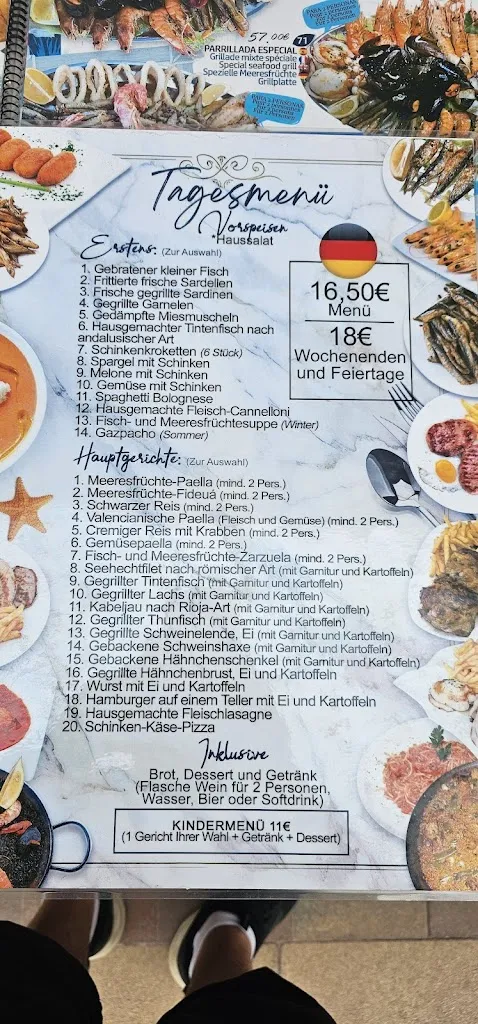 Menü_La Perla del mar Peniscola_Peníscola/Peñíscola_Bild_2