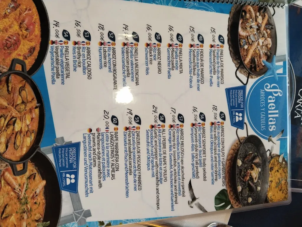 Menü_La Perla del mar Peniscola_Peníscola/Peñíscola_Bild_4
