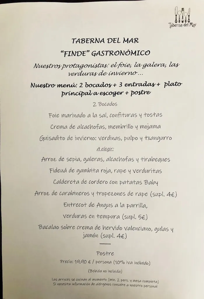 Menu_Taberna del Mar_Peníscola/Peñíscola_image_2