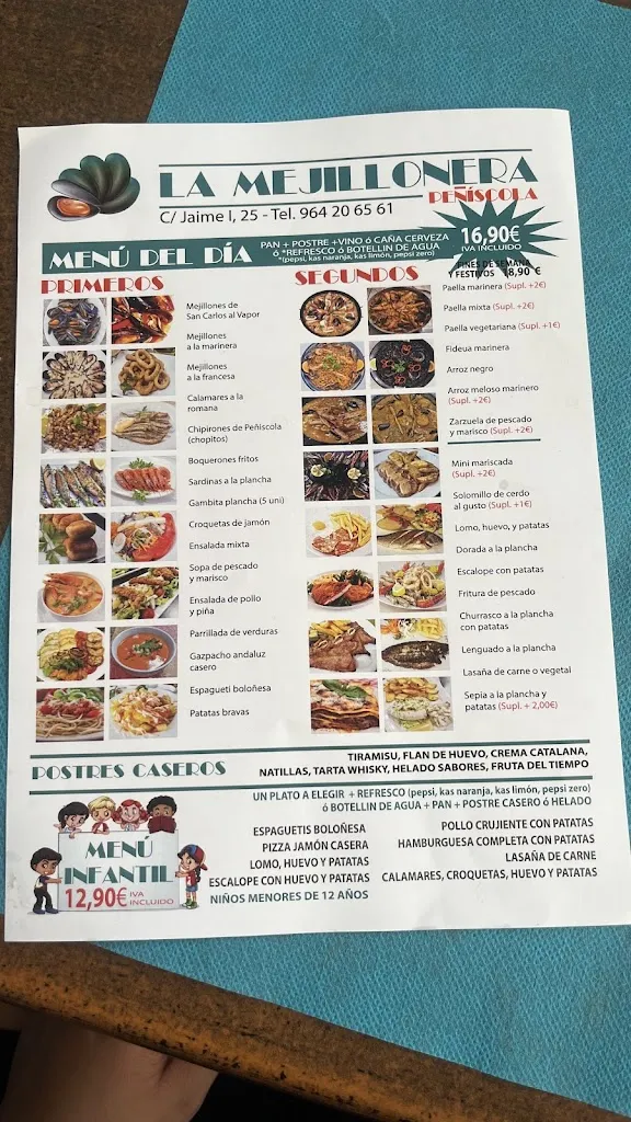 Menu_La Mejillonera Peñíscola_Peníscola/Peñíscola_image_1