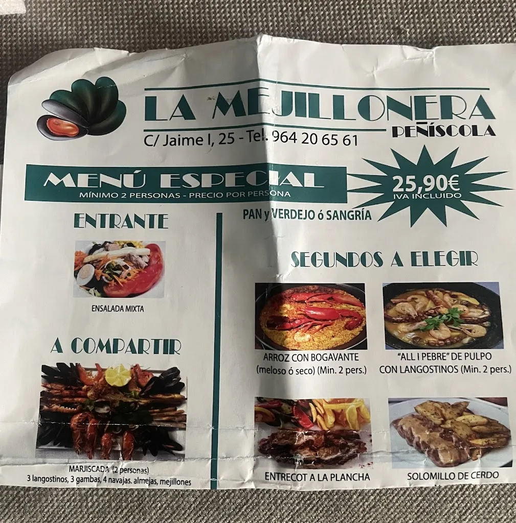 Menu_La Mejillonera Peñíscola_Peníscola/Peñíscola_image_2