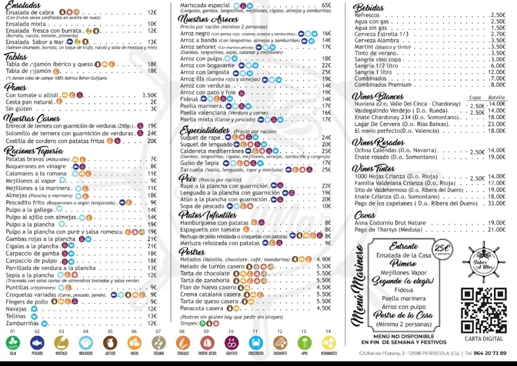 Menu_Arrocería - Bar de tapas Sabor a mar_Peníscola/Peñíscola_image_3